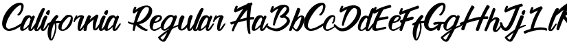 California Regular font