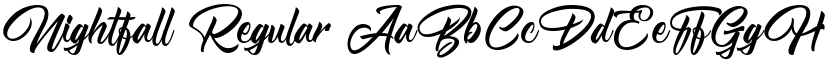 Nightfall Regular font