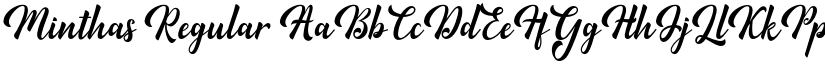 Minthas Regular font