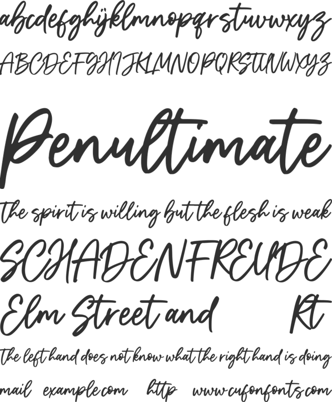 The Sopher font preview