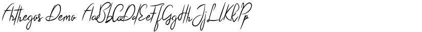 Arthegos Demo font