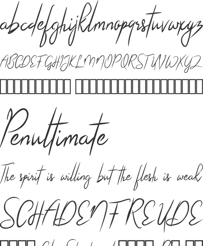 Arthegos font preview