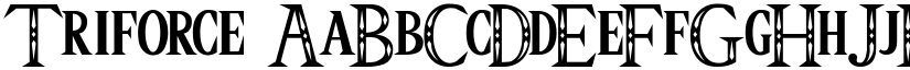 Triforce font