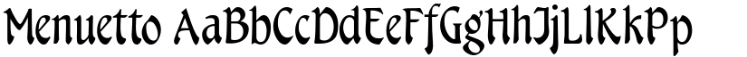 Menuetto font