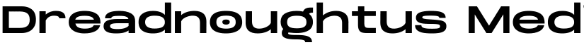 Dreadnoughtus Medium font