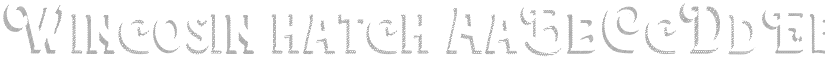 Wincosin hatch font