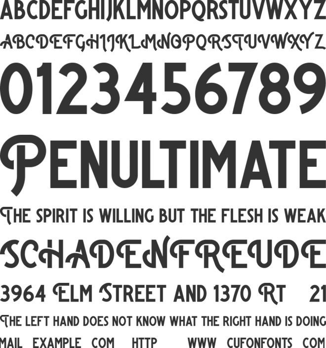 Bigsmile Sans font preview