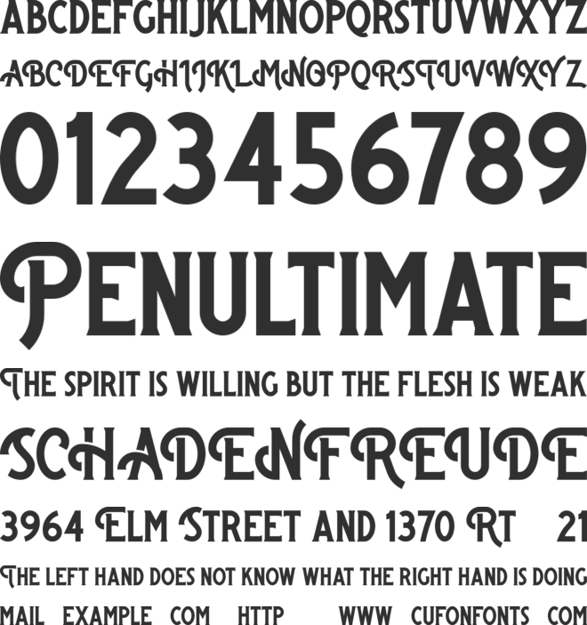 Bigsmile Serif font preview