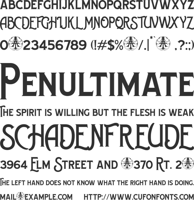 Chemvre Personal Use Only font preview