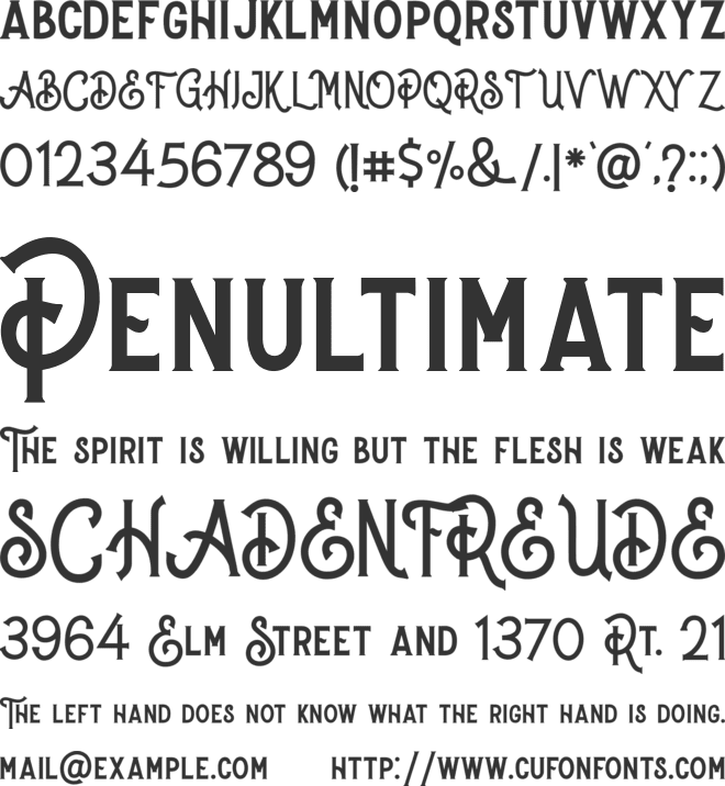 Stronger font preview