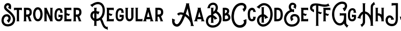 Stronger Regular font