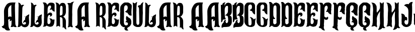 Alleria Regular font