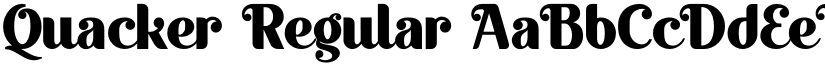 Quacker font download