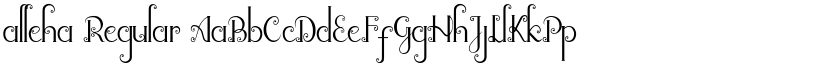 alleha Regular font