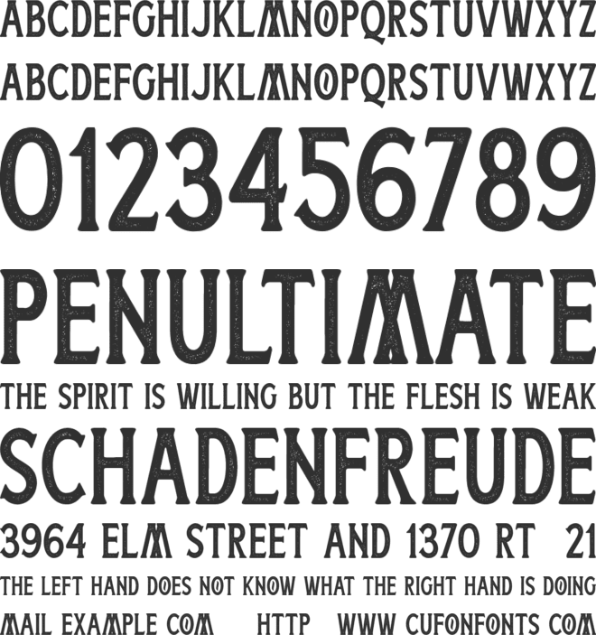 Boatman Stamped (Free Personal Use) font preview