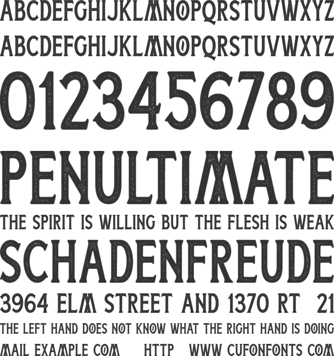 Boatman Stamped (Free Personal Use) font preview