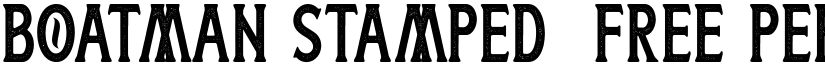 Boatman Stamped (Free Personal Use) Regular font