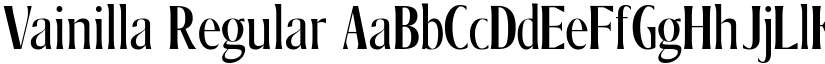 Vainilla Regular font