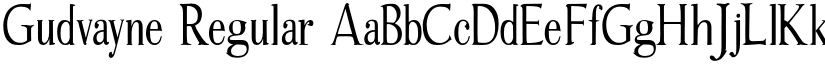 Gudvayne Regular font