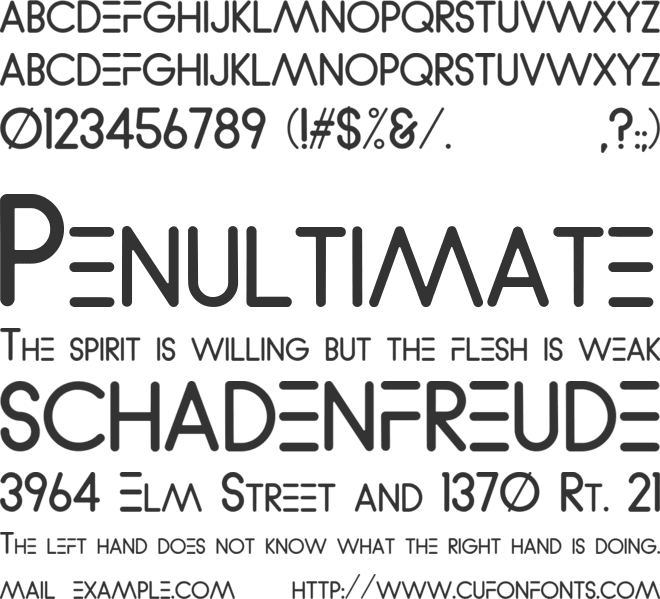 WVelez Logofont font preview