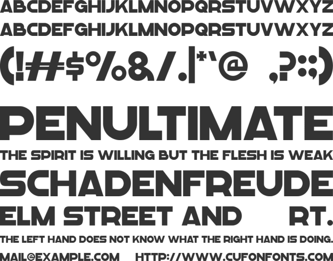 Meltland font preview