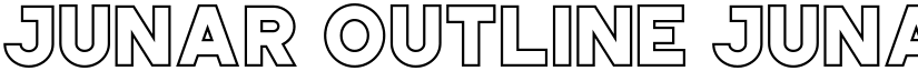 JUNAR OUTLINE JUNAR OUTLINE font