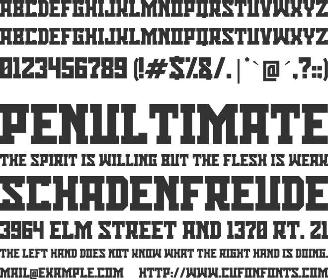 Bisson Capital font preview