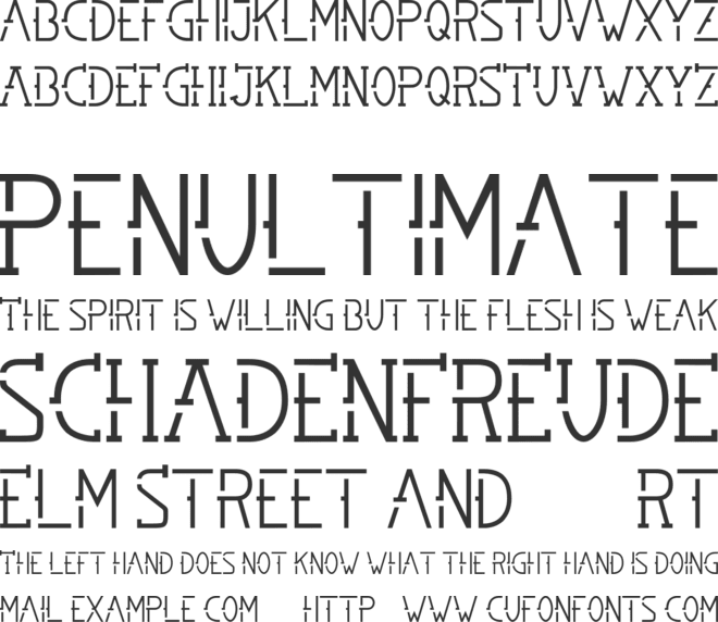 SMBRN font preview