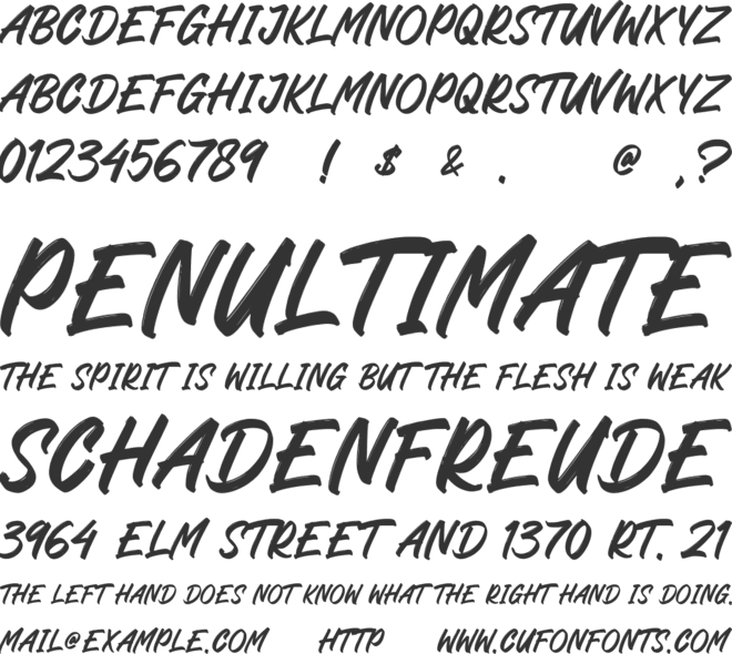 Carelo Brush font preview