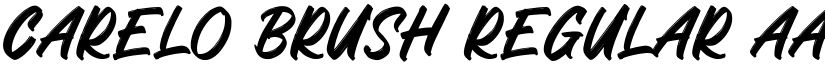 Carelo Brush Regular font