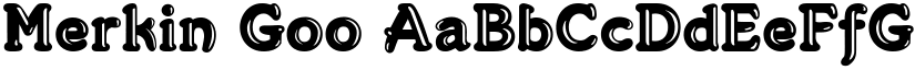 Merkin Goo font