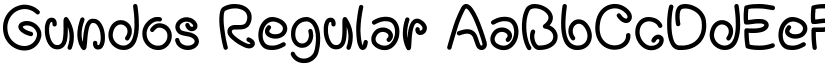 Gundos Regular font