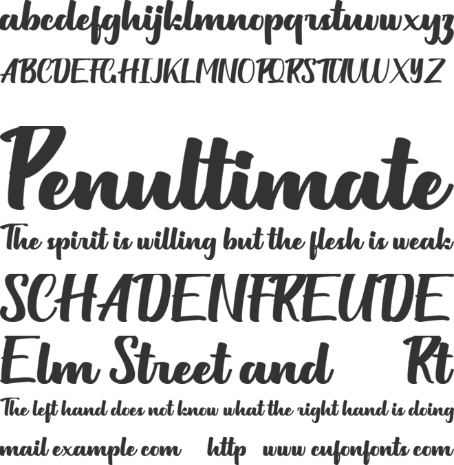 Milittan Personal Use Only font preview