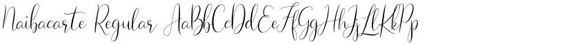 Naibacarte Regular font