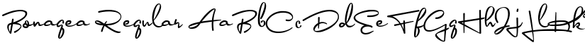 Bonagea Regular font