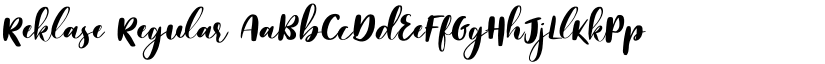 Reklase Regular font