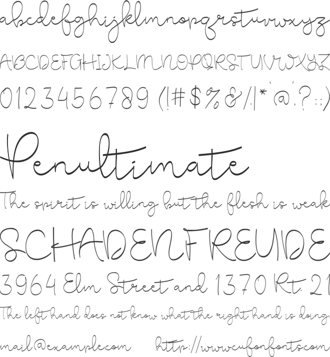 Cute Baby font preview