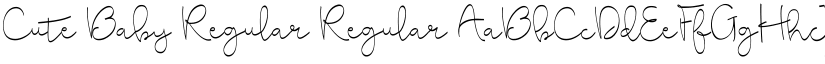 Cute Baby Regular Regular font