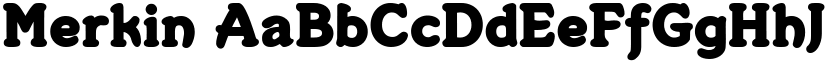 Merkin font