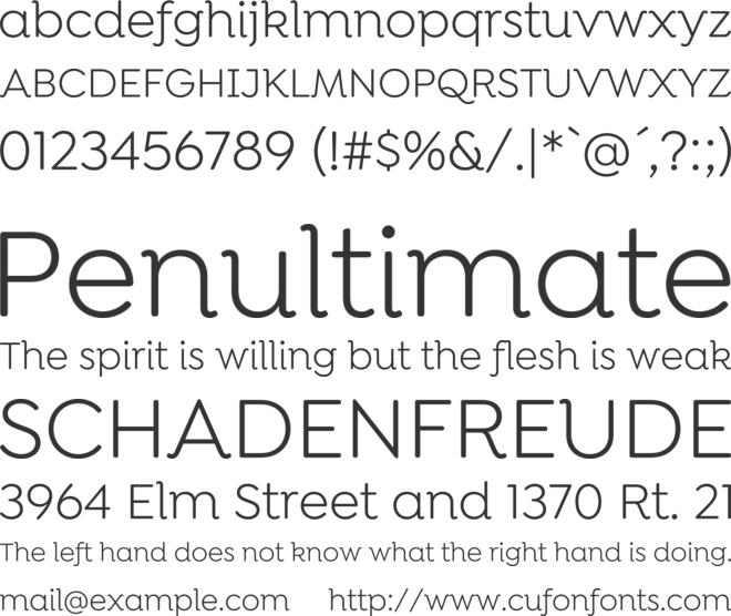 Isidora Soft Alt font preview