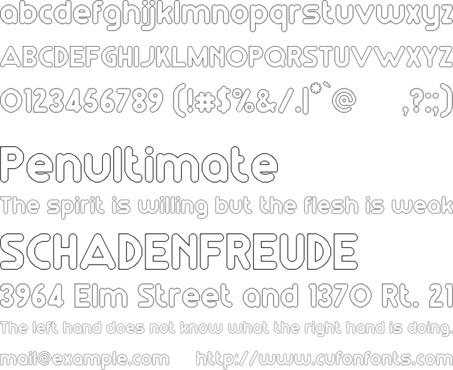 RM Playtime font preview