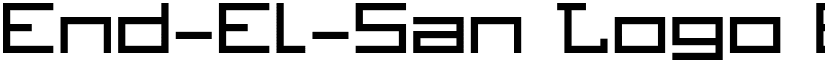End-El-San Logo El-San font