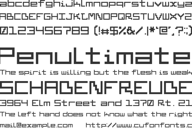 End-El-San Logo font preview