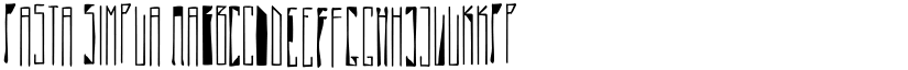 Pasta Simpla font