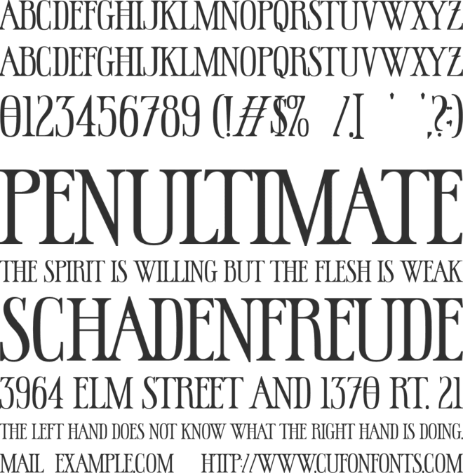 Hallowed Grounds font preview