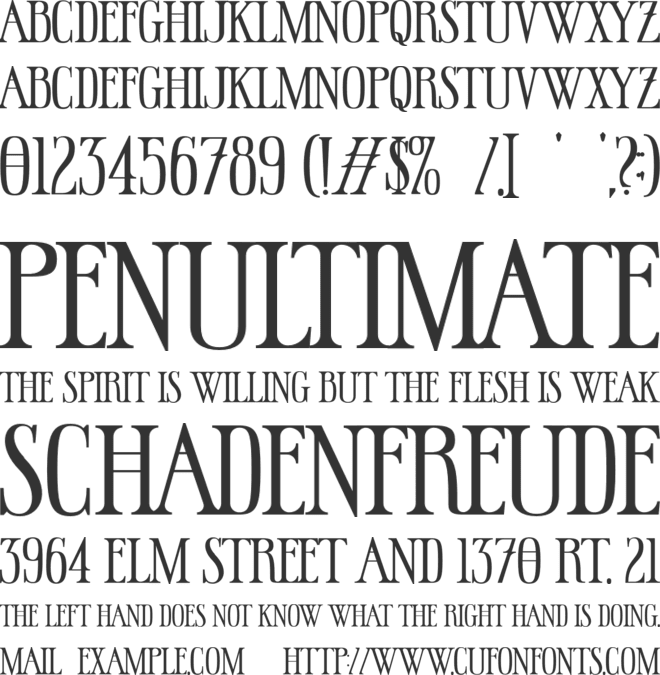 Hallowed Grounds font preview