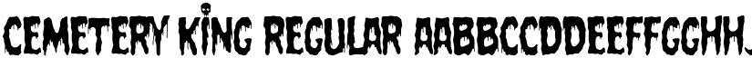 Cemetery King Regular font
