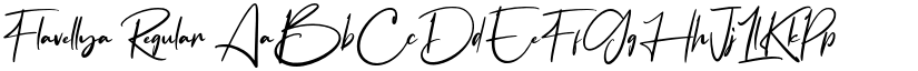 Flavellya Regular font