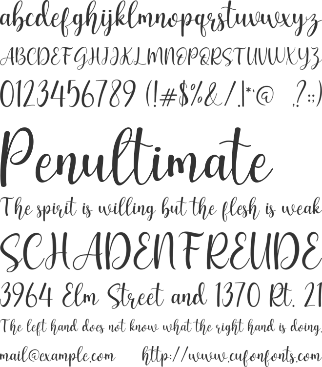 Geishela font preview