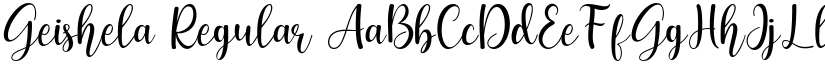 Geishela Regular font